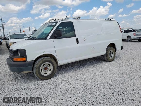 2015 Chevrolet Express Cargo with VIN 1GCWGFCF5F1248790, listed as a Copart auction lot 61902515 with 128,794 mi miles and Clean title. Bid and sale history available at DreamBid. Image 1.