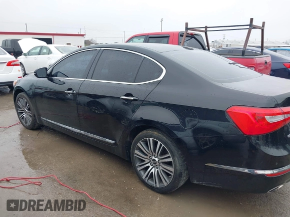 2015 Kia Cadenza Premium with VIN KNALN4D78F5169611, listed as a IAAI auction lot 41457679 with 102,166 mi miles. Bid and sale history available at carsss.com. Image 14.