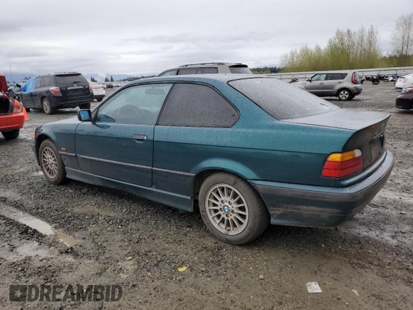 1997 BMW 3 Series 328is with VIN WBABG1320VET05383, listed as a Copart auction lot 52463975 with 236,590 mi miles and Clean Title. Bid and sale history available at carsss.com. Image 2.