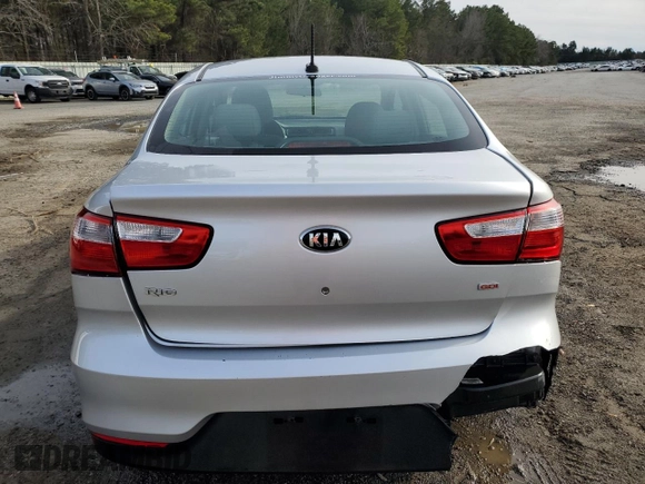 2017 Kia Rio LX with VIN KNADM4A30H6115337, listed as a Copart auction lot 88678035 with 58,013 mi miles and Salvage Title. Bid and sale history available at carsss.com. Image 6.