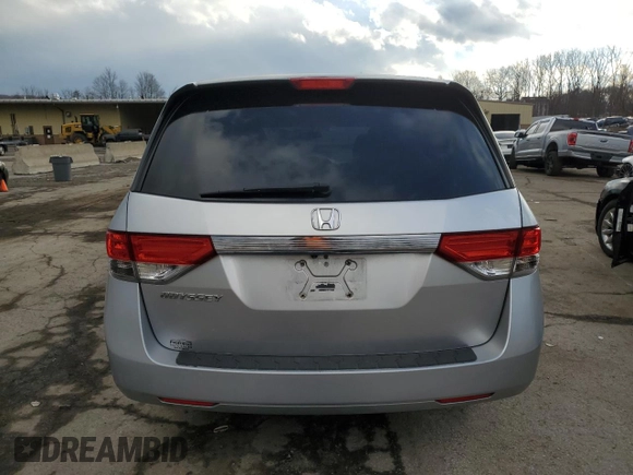 2014 Honda Odyssey EX with VIN 5FNRL5H47EB078951, listed as a Copart auction lot 86971074 with 173,423 mi miles and Salvage Title. Bid and sale history available at carsss.com. Image 6.