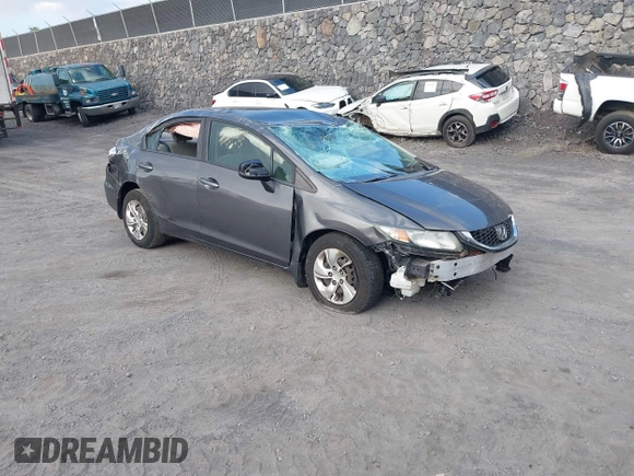 2013 Honda Civic LX z VIN 2HGFB2F57DH594625, wystawiony jako IAAI lot #41792282 z przebiegiem 98 660 mil mil oraz . Historia ofert i sprzedaży dostępna na DreamBid. Obrazek 1.