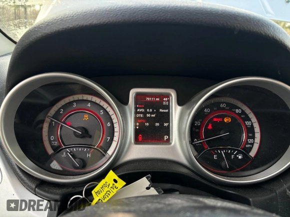 2017 Dodge Journey SXT z VIN 3C4PDDBG5HT578436, wystawiony jako Copart lot #49519165 z przebiegiem 70 111 mil mil oraz Czysty tytuł • Clean title. Historia ofert i sprzedaży dostępna na DreamBid. Obrazek 8.