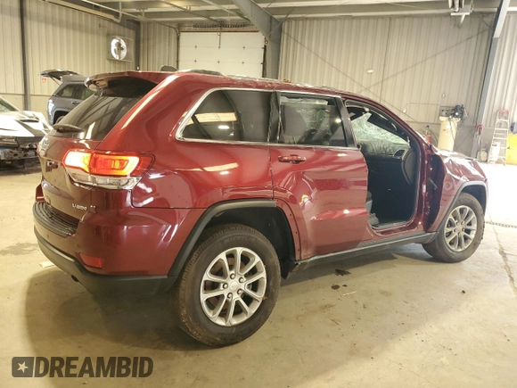 2021 Jeep Grand Cherokee Laredo E with VIN 1C4RJFAG0MC615509, listed as a Copart auction lot 62733185 with 38,762 mi miles and Salvage title. Bid and sale history available at DreamBid. Image 3.