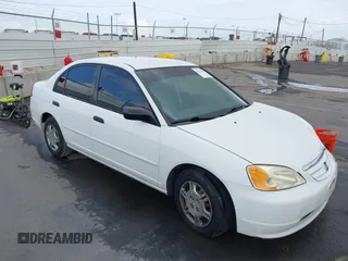 2001 Honda Civic LX with VIN JHMES16581S004567, listed as a IAAI auction lot 41914042 with 179,095 mi miles and . Bid and sale history available at carsss.com. Image 1.