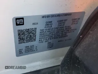 2025 Chevrolet Trax LS with VIN KL77LFEP9SC045001, listed as a Copart auction lot 42746215 with 16,184 mi miles and Salvage Title. Bid and sale history available at DreamBid. Image 15.