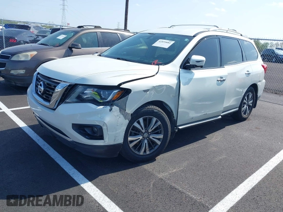 2017 Nissan Pathfinder SV z VIN 5N1DR2MN7HC695396, wystawiony jako IAAI lot #41899881 z przebiegiem 162 061 mil mil oraz . Historia ofert i sprzedaży dostępna na DreamBid. Obrazek 17.