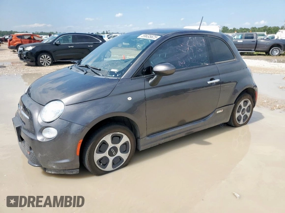2017 FIAT 500e with VIN 3C3CFFGE2HT575834, listed as a Copart auction lot 59635625 with 41,405 mi miles and Clean title. Bid and sale history available at DreamBid. Image 1.