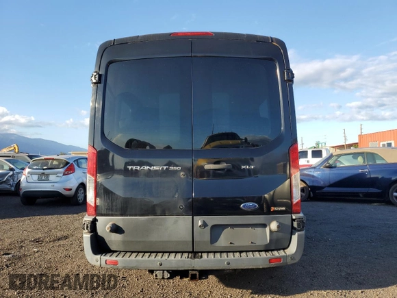 2017 Ford Transit Passenger XL with VIN 1FBZX2CM8HKB38970, listed as a Copart auction lot 55408154 with 56,597 mi miles and Salvage Title. Bid and sale history available at carsss.com. Image 6.