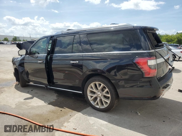 2019 Ford Expedition Max Platinum with VIN 1FMJK1MT4KEA48076, listed as a Copart auction lot 51675835 with 121,060 mi miles and Non repairable. Bid and sale history available at DreamBid. Image 2.