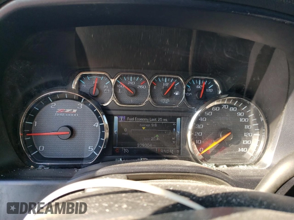 2015 Chevrolet Silverado 3500HD LT with VIN 1GC4KZC80FF193614, listed as a Copart auction lot 72006194 with 339,304 mi miles and Salvage Title. Bid and sale history available at carsss.com. Image 9.