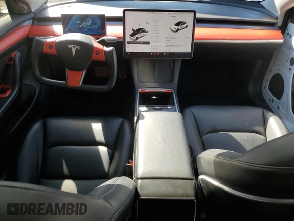 2021 Tesla Model 3 Standard Range Plus z VIN 5YJ3E1EA2MF098140, wystawiony jako Copart lot #73658044 z przebiegiem 118 452 mil mil oraz Szkoda całkowita • Salvage title. Historia ofert i sprzedaży dostępna na DreamBid. Obrazek 8.