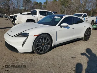 2021 Porsche Taycan with VIN WP0AA2Y19MSA17502, listed as a Copart auction lot 46410715 with 41,018 mi miles and Salvage Title. Bid and sale history available at DreamBid. Image 1.
