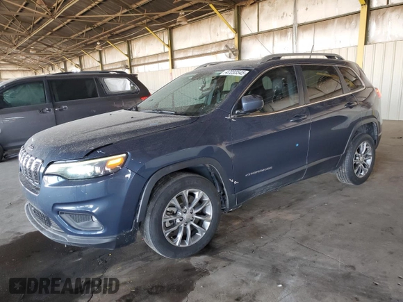 2021 Jeep Cherokee Altitude with VIN 1C4PJLLB3MD114891, listed as a Copart auction lot 47233545 with 48,144 mi miles and Salvage Title. Bid and sale history available at carsss.com. Image 1.