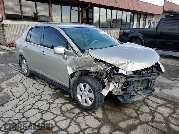 2007 Nissan Versa SL with VIN 3N1BC11E57L445561, listed as a Copart auction lot 53709695 with 143,925 mi miles and Salvage title. Bid and sale history available at DreamBid. Image 14.