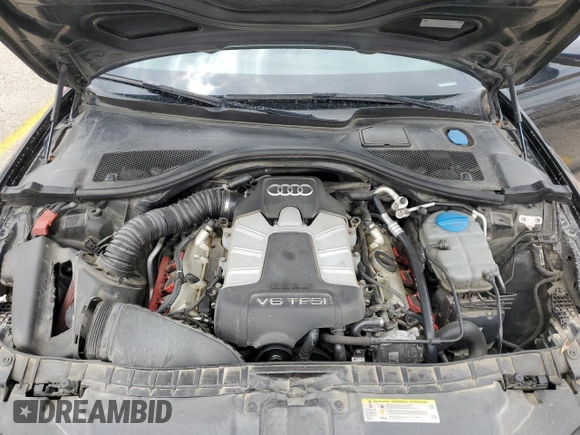 2012 Audi A6 Premium Plus with VIN WAUGGAFC8CN071789, listed as a Copart auction lot 53556854 with 147,563 mi miles and Salvage title. Bid and sale history available at DreamBid. Image 11.