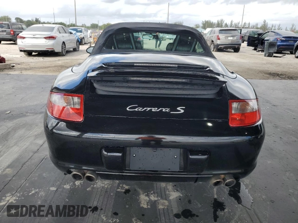 2005 Porsche 911 Carrera S with VIN WP0CB29935S765395, listed as a Copart auction lot 47472855 with 46,271 mi miles and Salvage Title. Bid and sale history available at DreamBid. Image 6.