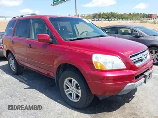 2005 Honda Pilot EX with VIN 2HKYF18495H526930, listed as a IAAI auction lot 41902628 with 128,055 mi miles. Bid and sale history available at carsss.com. Image 1.