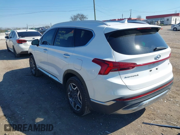 2022 Hyundai Santa Fe Limited with VIN 5NMS44ALXNH411409, listed as a IAAI auction lot 41889017 with 50,676 mi miles. Bid and sale history available at carsss.com. Image 3.