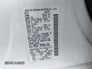 2007 Nissan Titan XE z VIN 1N6AA07B77N244215, wystawiony jako IAAI lot #41880030 z przebiegiem 138 405 mil mil oraz . Historia ofert i sprzedaży dostępna na DreamBid. Obrazek 9.
