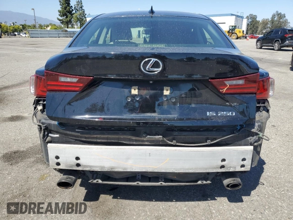 2015 Lexus IS 250 with VIN JTHBF1D23F5044819, listed as a Copart auction lot 61185585 with 183,836 mi miles and Salvage title. Bid and sale history available at DreamBid. Image 6.