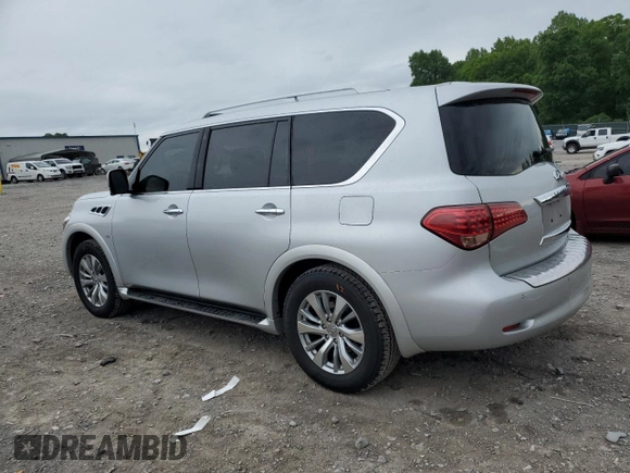 2016 Infiniti QX80 with VIN JN8AZ2NF5G9613664, listed as a Copart auction lot 56059585 with 152,309 mi miles and Salvage title. Bid and sale history available at DreamBid. Image 2.