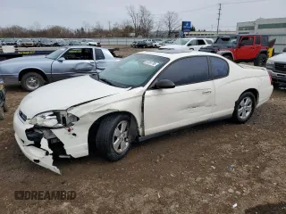2007 Chevrolet Monte Carlo LS z VIN 2G1WJ15KX79108769, wystawiony jako Copart lot #51261795 z przebiegiem 150 465 mil mil oraz Szkoda całkowita • Salvage title. Historia ofert i sprzedaży dostępna na DreamBid. Obrazek 1.