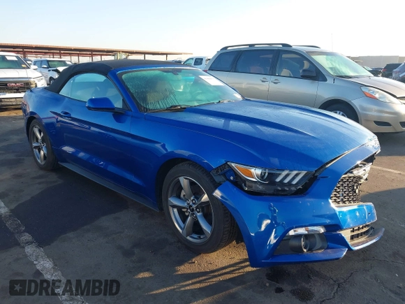 2017 Ford Mustang V6 with VIN 1FATP8EM7H5230609, listed as a IAAI auction lot 41466675 with 25,841 mi miles and . Bid and sale history available at carsss.com. Image 1.