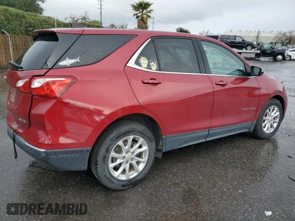 2019 Chevrolet Equinox LT with VIN 2GNAXUEV1K6284008, listed as a Copart auction lot 48969595 with 64,850 mi miles and Salvage Title. Bid and sale history available at carsss.com. Image 3.