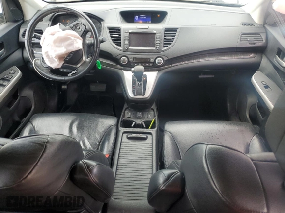 2012 Honda CR-V EX-L with VIN 2HKRM4H75CH602372, listed as a Copart auction lot 58810095 with 93,311 mi miles and Salvage title. Bid and sale history available at DreamBid. Image 8.