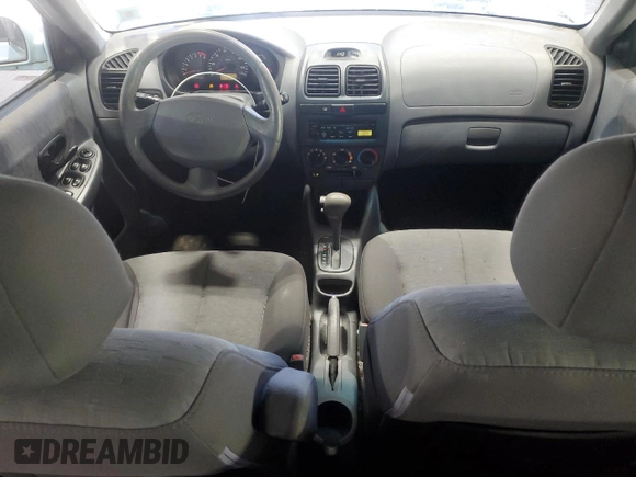 2005 Hyundai Accent GLS with VIN KMHCG45C15U602419, listed as a Copart auction lot 47759675 with 58,133 mi miles and Salvage Title. Bid and sale history available at carsss.com. Image 8.