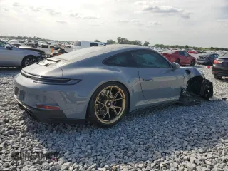 2024 Porsche 911 GT3 with VIN WP0AC2A90RS263286, listed as a Copart auction lot 51160205 with 5,735 mi miles and Salvage Title. Bid and sale history available at carsss.com. Image 3.