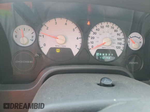 2008 Dodge 1500 ST with VIN 1D7HA16K48J208358, listed as a Copart auction lot 52051155 with 112,143 mi miles and Clean Title. Bid and sale history available at DreamBid. Image 9.