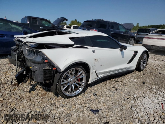 2017 Chevrolet Corvette Z06 3LZ with VIN 1G1YU2D64H5602862, listed as a Copart auction lot 69584994 with 57,376 mi miles and Clean Title. Bid and sale history available at carsss.com. Image 3.