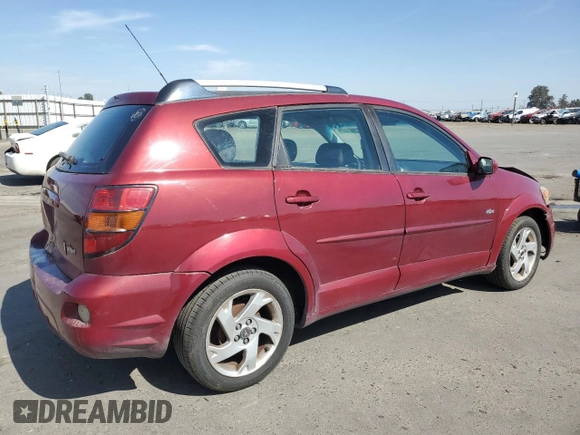 2005 Pontiac Vibe with VIN 5Y2SL63815Z453860, listed as a Copart auction lot 72941984 with 208,938 mi miles and Salvage Title. Bid and sale history available at carsss.com. Image 3.