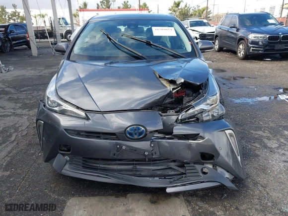 2022 Toyota Prius L Eco with VIN JTDKAMFU7N3155268, listed as a IAAI auction lot 41589024 with 158,430 mi miles. Bid and sale history available at carsss.com. Image 12.