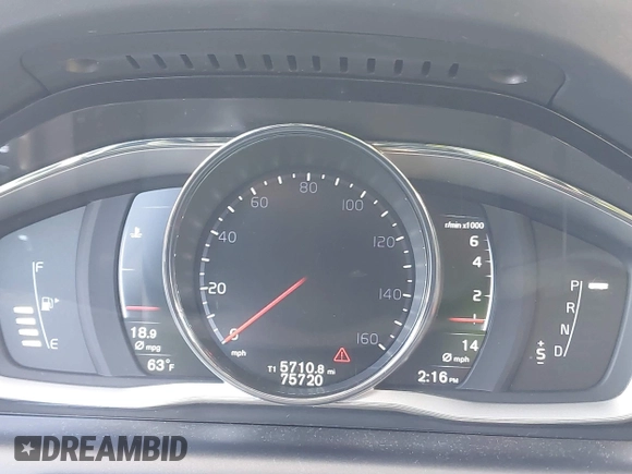 2016 Volvo XC60 T5 Drive-E Premier with VIN YV440MDK3G2915618, listed as a IAAI auction lot 41112381 with 75,720 mi miles and . Bid and sale history available at DreamBid. Image 7.
