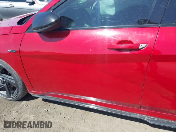 2021 Hyundai Elantra N Line z VIN KMHLR4AF7MU147407, wystawiony jako IAAI lot #42313077 z przebiegiem 124 298 mil mil oraz . Historia ofert i sprzedaży dostępna na DreamBid. Obrazek 19.