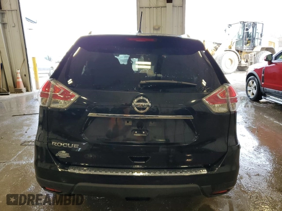 2016 Nissan Rogue SV with VIN KNMAT2MT3GP622007, listed as a Copart auction lot 43859945 with Not Provided miles and Salvage Title. Bid and sale history available at carsss.com. Image 6.
