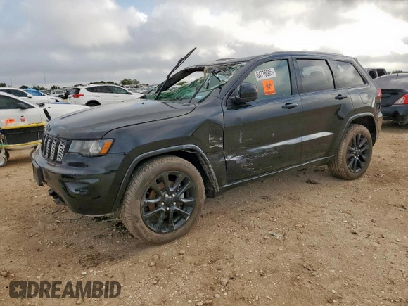 2018 Jeep Grand Cherokee Altitude z VIN 1C4RJFAG2JC139808, wystawiony jako Copart lot #64776505 z przebiegiem Nie podano mil oraz Szkoda całkowita • Salvage title. Historia ofert i sprzedaży dostępna na DreamBid. Obrazek 1.