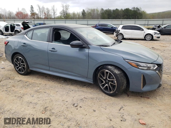 2024 Nissan Sentra SR with VIN 3N1AB8DV5RY244364, listed as a Copart auction lot 51608085 with 34,199 mi miles and Salvage title. Bid and sale history available at DreamBid. Image 4.
