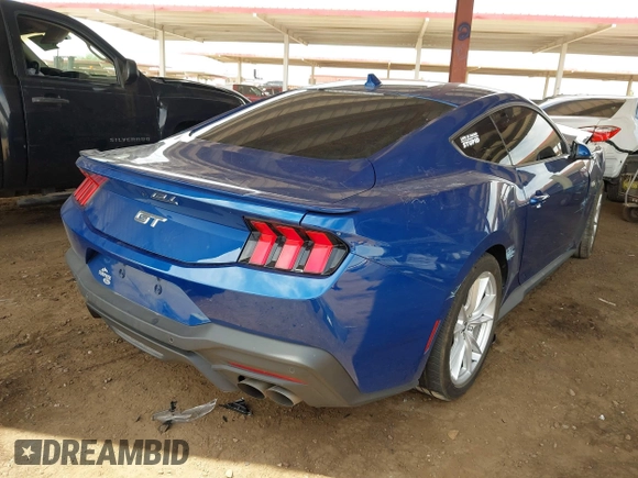 2024 Ford Mustang GT with VIN 1FA6P8CF8R5416890, listed as a IAAI auction lot 42382113 with 13,453 mi miles and . Bid and sale history available at DreamBid. Image 4.