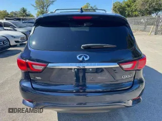 2020 Infiniti QX60 Luxe with VIN 5N1DL0MM9LC538281, listed as a Copart auction lot 56608075 with 130,337 mi miles and Non Repairable. Bid and sale history available at DreamBid. Image 6.