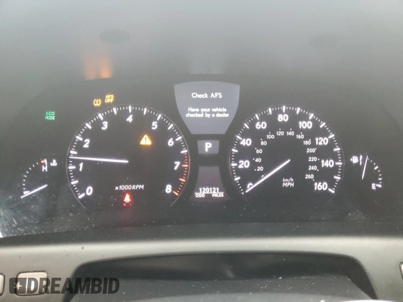 2010 Lexus LS 460 with VIN JTHCL5EF3A5006103, listed as a Copart auction lot 58077105 with 120,121 mi miles and Salvage title. Bid and sale history available at DreamBid. Image 9.