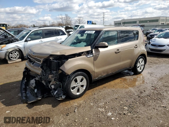 2015 Kia Soul with VIN KNDJN2A24F7120725, listed as a Copart auction lot 49513545 with 102,519 mi miles and Salvage Title. Bid and sale history available at DreamBid. Image 1.