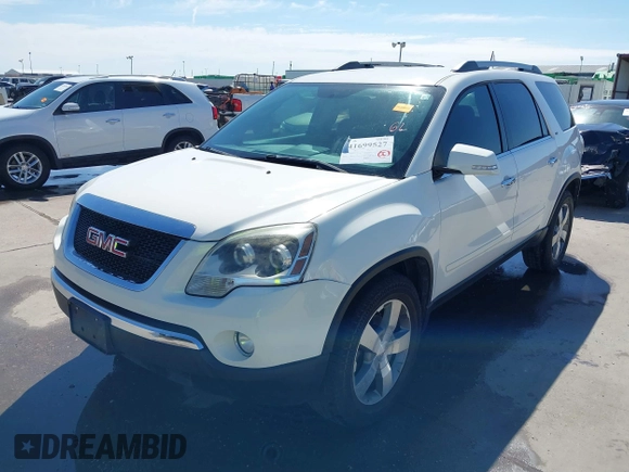 2011 GMC Acadia SLT1 with VIN 1GKKRRED3BJ204582, listed as a IAAI auction lot 41699527 with 89,651 mi miles. Bid and sale history available at carsss.com. Image 2.