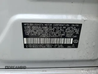 2006 Lexus IS 350 z VIN JTHBE262065009712, wystawiony jako Copart lot #51152205 z przebiegiem 239 464 mil mil oraz Szkoda całkowita • Salvage title. Historia ofert i sprzedaży dostępna na DreamBid. Obrazek 15.