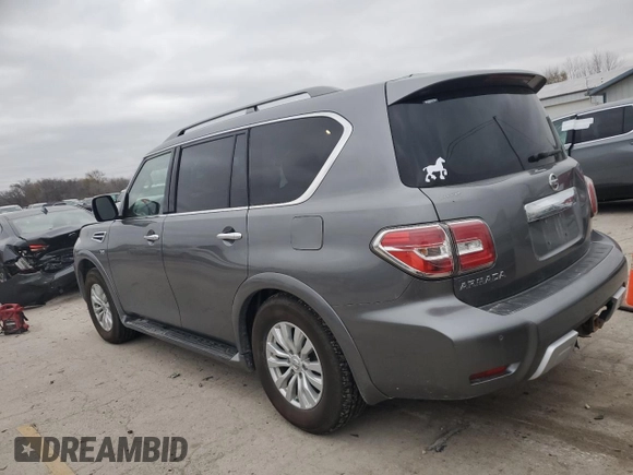 2018 Nissan Armada SV with VIN JN8AY2NC5J9553241, listed as a Copart auction lot 81719714 with 123,570 mi miles and Salvage Title. Bid and sale history available at carsss.com. Image 2.