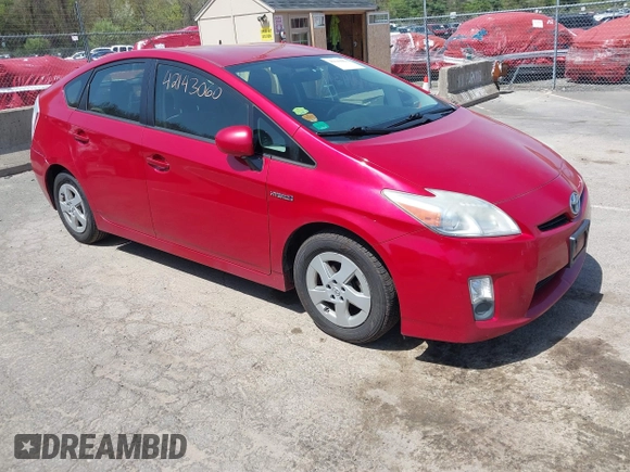 2011 Toyota Prius I with VIN JTDKN3DU6B5337481, listed as a IAAI auction lot 42143060 with 207,394 mi miles. Bid and sale history available at carsss.com. Image 1.