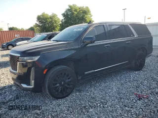 2021 Cadillac Escalade ESV Luxury z VIN 1GYS3JKL6MR199421, wystawiony jako Copart lot #50952755 z przebiegiem 160 627 mil mil oraz Czysty tytuł • Clean title. Historia ofert i sprzedaży dostępna na DreamBid. Obrazek 1.